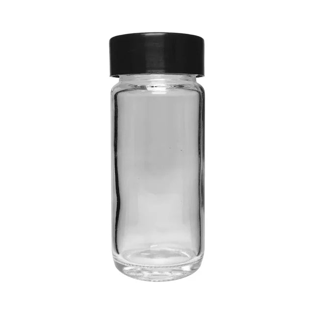 100 Mm - 42 Mm Clear Round Glass Jar With Cap - 180 Count