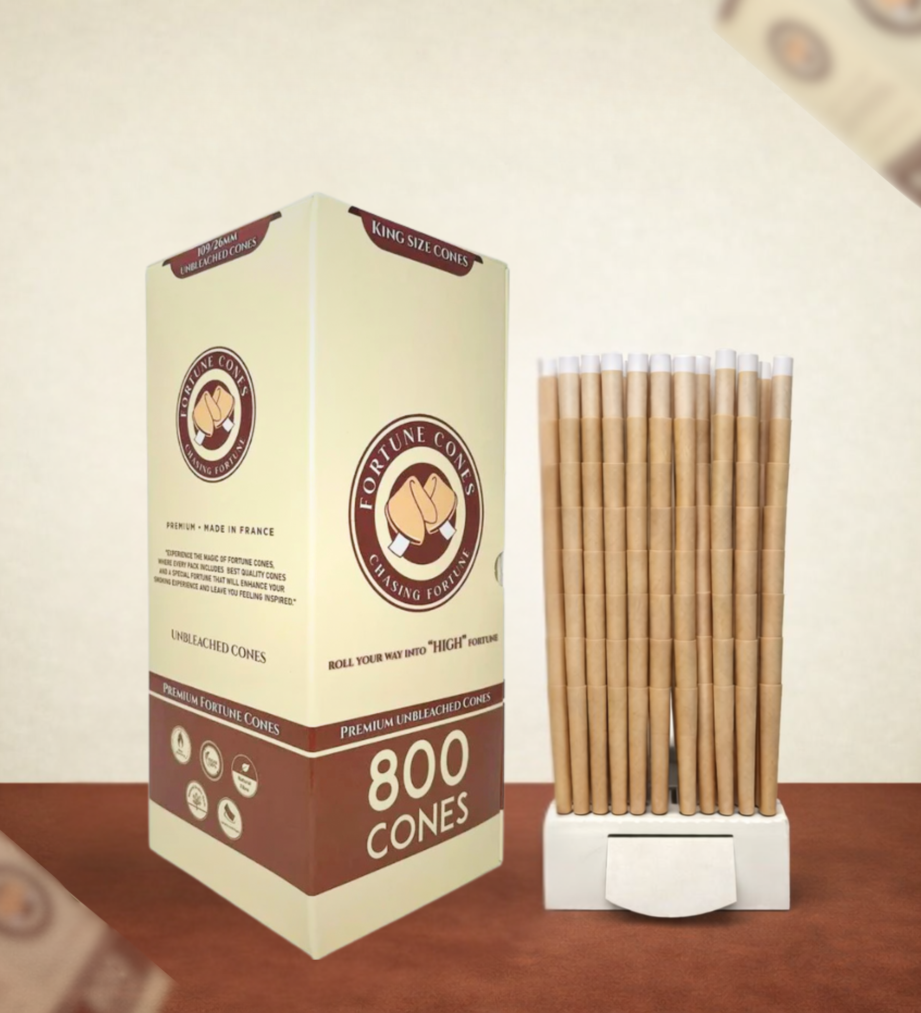 Pre-rolled Cones - 98mm - 26mm 98 Special Unbleached (800 Count)