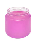 2 Oz Frosted Glass Jar With Plastic Lid - 200 Count