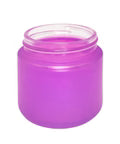 2 Oz Frosted Glass Jar With Plastic Lid - 200 Count