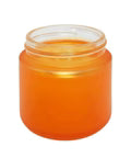2 Oz Frosted Glass Jar With Plastic Lid - 200 Count