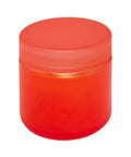 2 Oz Frosted Glass Jar With Plastic Lid - 200 Count