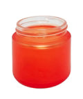 2 Oz Frosted Glass Jar With Plastic Lid - 200 Count
