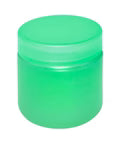 2 Oz Frosted Glass Jar With Plastic Lid - 200 Count