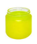 2 Oz Frosted Glass Jar With Plastic Lid - 200 Count
