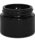 30 Gram Black Glass Jar With Lid - 180 Count