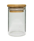 47 Mm - 70 Mm Airtight Glass Jar With Bamboo Lid - 300 Count