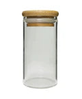 47 Mm - 90 Mm Airtight Glass Jar With Bamboo Lid - 240 Count