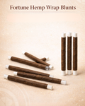 Fortune Hemp Wrap Blunts – Tube Pre-Rolled with Glass Tips | 109/9mm King Size | 150 Count | 100% Natural Hemp