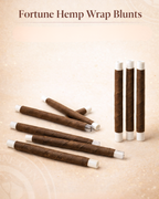 Fortune Hemp Wrap Blunts – Tube Pre-Rolled with Glass Tips | 109/9mm King Size | 150 Count | 100% Natural Hemp