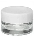 5 Ml Clear Round Glass Concentrate Jar With Cap - 350 Count