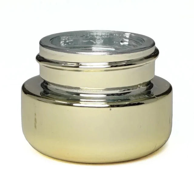 5 Ml Gold Chrome Round Glass Concentrate Jar With Gold Chrome Cap - 480 Count