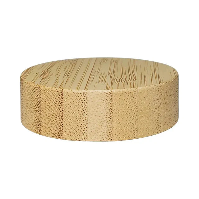 50 Gram Clear Frosted Glass Jar With Wood Cap - 175 Count