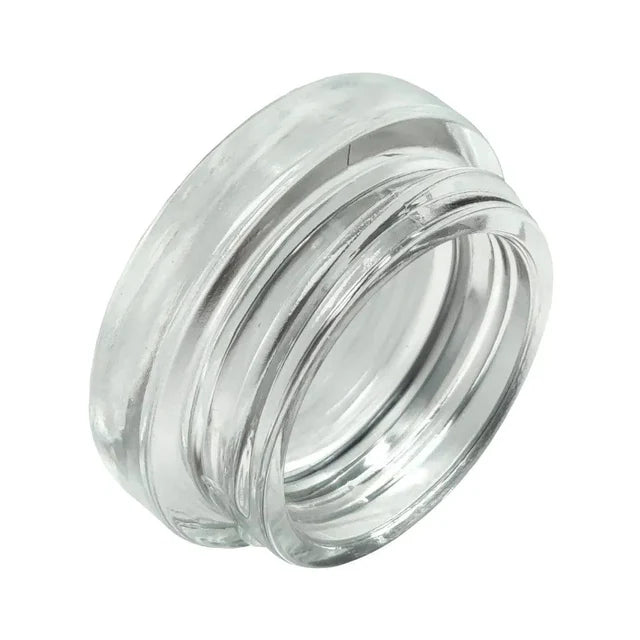 7 Ml Clear Round Glass Concentrate Jar With Flat Cap - 450 Count