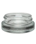 7 Ml Clear Round Glass Concentrate Jar With Flat Cap - 50 Count