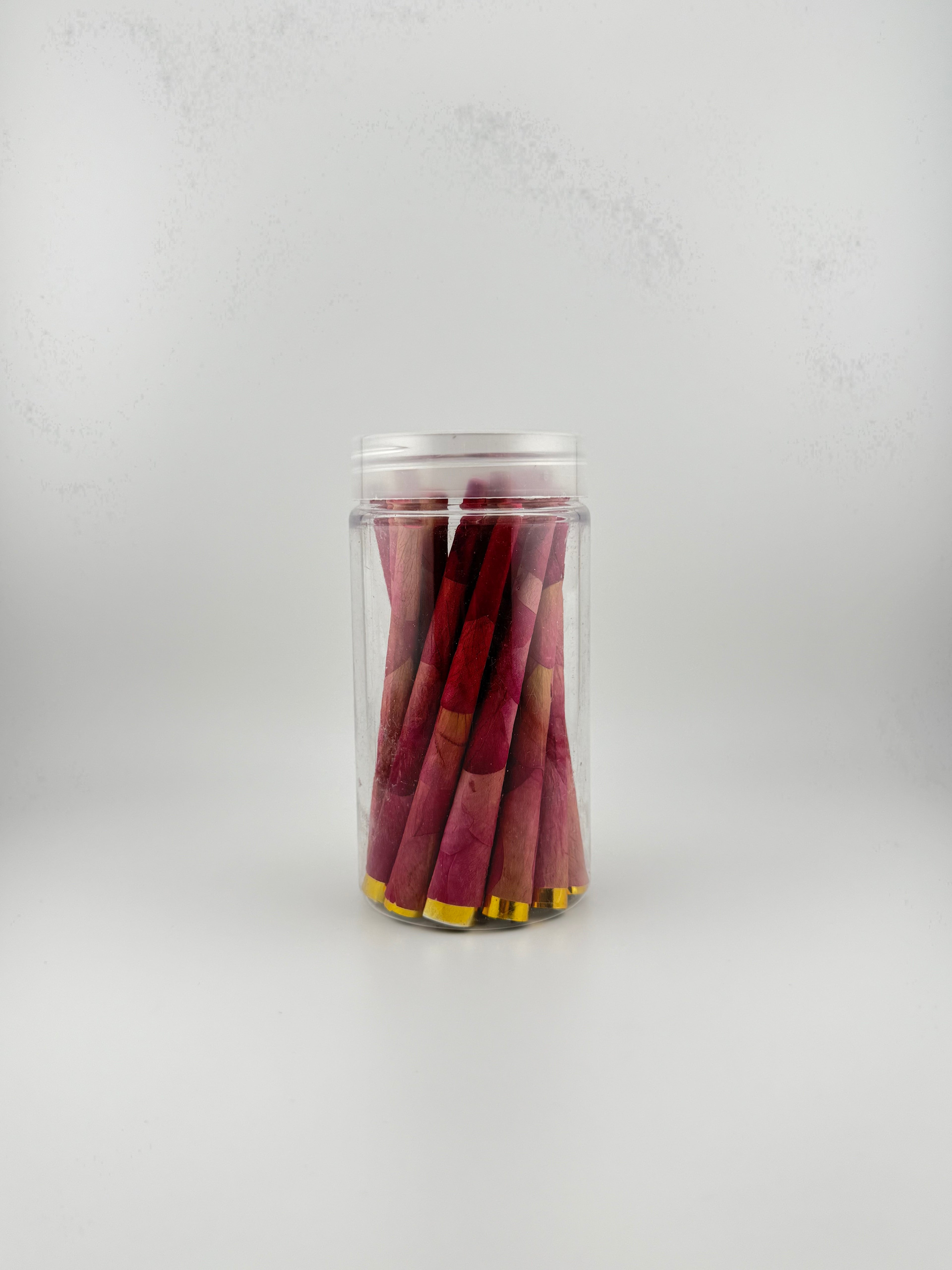 FORTUNE FLOWER PETAL CONES JAR - 20 COUNTS ( MADE FROM REAL FLOWERS )