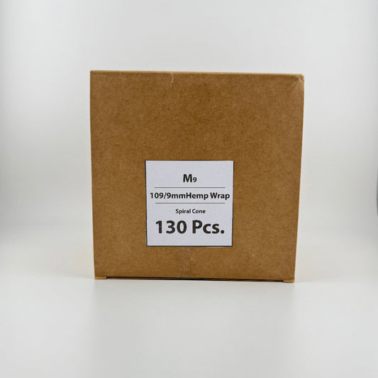 Fortune Hemp Wrap Blunts – Spiral Pre-Rolled with Glass Tips | 109/9mm King Size | 130 Count | 100% Natural Hemp