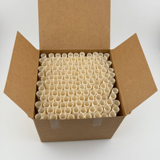 Fortune Bleached Paper – Straight Cone Pre-Rolled with Glass Tips | 98/12mm | 100 Count | 100% Natural Bleached