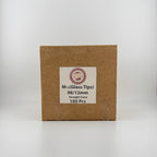 Fortune Bleached Paper – Straight Cone Pre-Rolled with Glass Tips | 98/12mm | 100 Count | 100% Natural Bleached