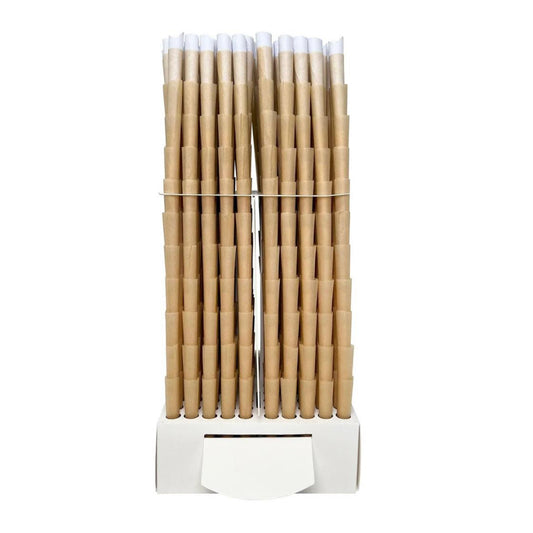 70mm - 26mm Mini Unbleached Pre - Rolled Cones - (1100 Count)