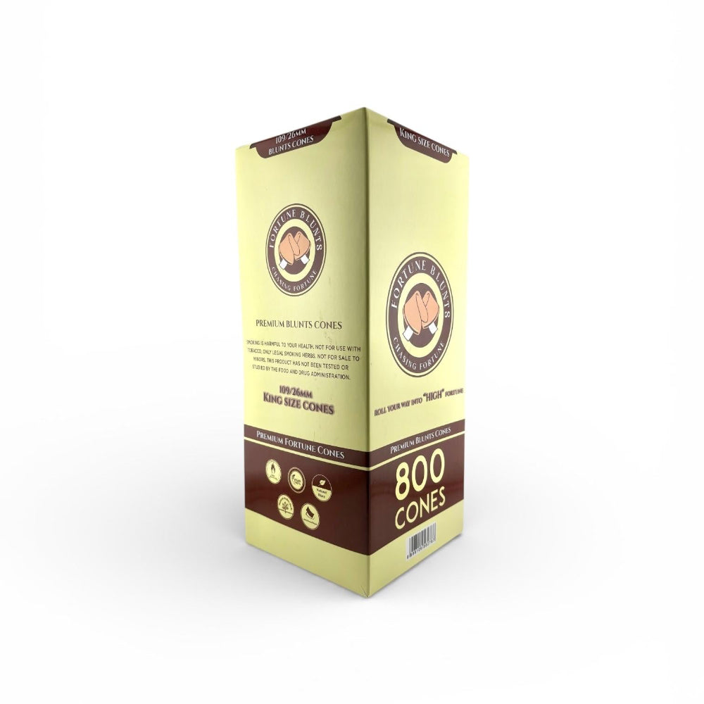 Fortune Blunts 109mm – 26mm King Size Pre-Rolled Blunt Cones (800 Count)