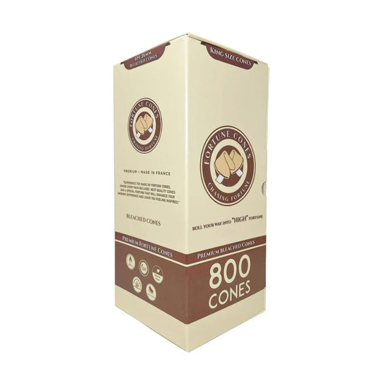 109mm - 26mm King Size Bleached Pre-rolled Cones - (800 Count)