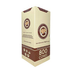 Pre-rolled Cones - 109mm- 26mm King Size Unbleached (800 Count)