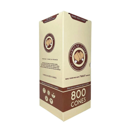 109mm- 26mm King Size Unbleached Pre-rolled Cones - (800 Count)