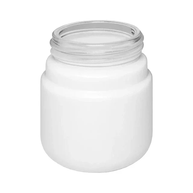 Child Resistant 2 Oz Opaque Round Glass Jar With Arch Cap - 160 Count