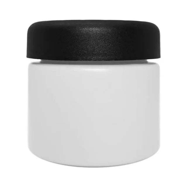 Child Resistant 2 Oz Opaque Round Glass Jar With Slim Cap - 160 Count