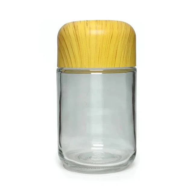 Child Resistant 4 Oz Clear Round Glass Jar With Arch Cap - 120 Count