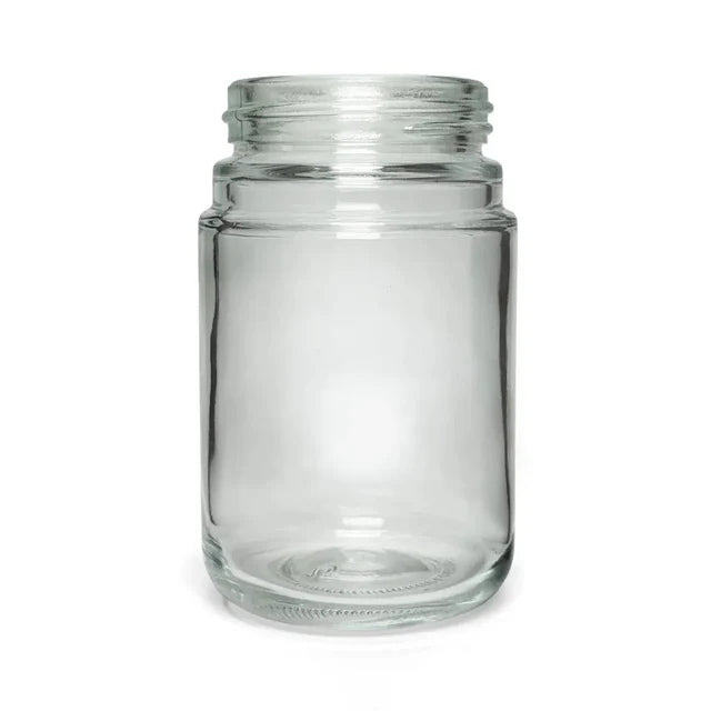 Child Resistant 4 Oz Clear Round Glass Jar With Arch Cap - 120 Count