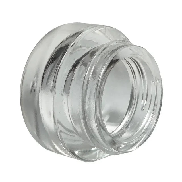 Child Resistant 5 Ml Clear Round Glass Concentrate Jar With Cap - 480 Count