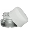 Child Resistant 5 Ml Clear Round Glass Concentrate Jar With Cap - 50 Count