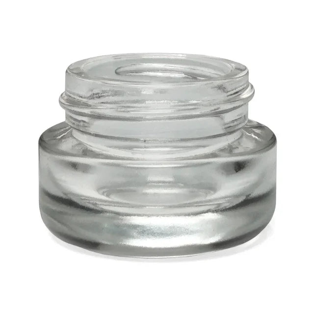 Child Resistant 5 Ml Clear Round Glass Concentrate Jar With Round Cap - 480 Count