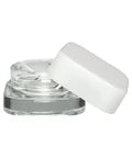 Child Resistant 5 Ml Clear Square Glass Concentrate Jar With Cap - 480 Count
