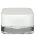Child Resistant 5 mL Clear Square Glass Concentrate Jar With Cap - 50 Count