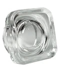 Child Resistant 5 mL Clear Square Glass Concentrate Jar With Cap - 50 Count