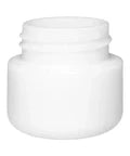 Child Resistant 5 Ml White Round Uv Glass Concentrate Jar With White Cap - 300 Count