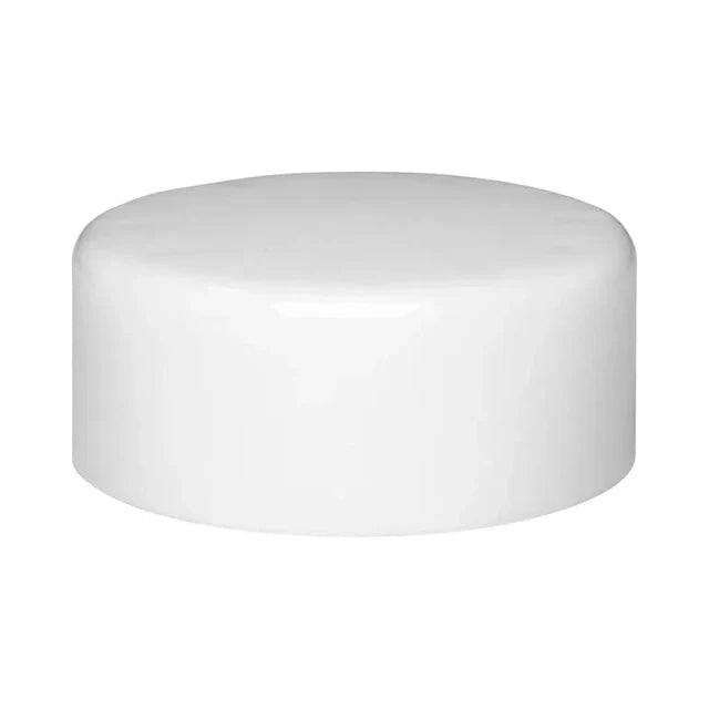 Child Resistant 5 Ml White Round Uv Glass Concentrate Jar With White Cap - 50 Count