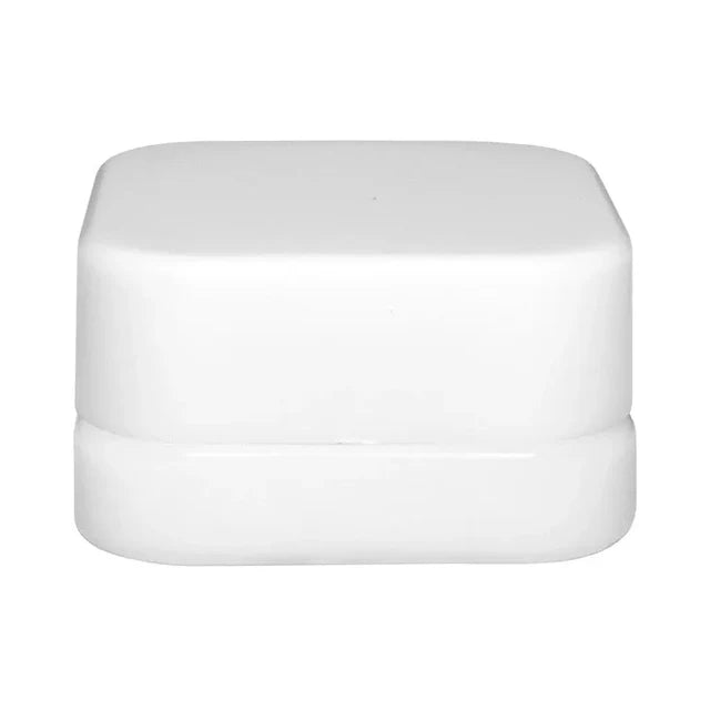 Child Resistant 5 Ml White Square Glass Concentrate Jar With Cap - 480 Count