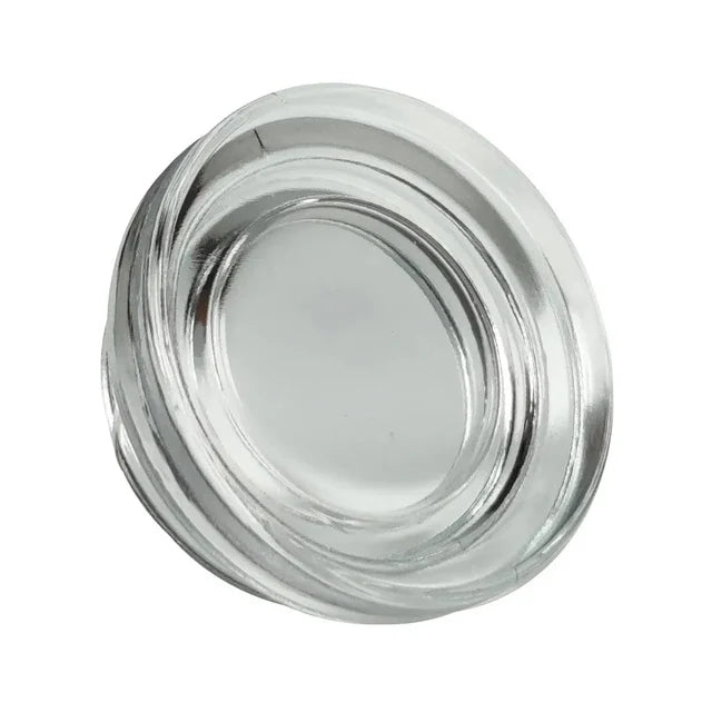 Child Resistant 7 Ml Clear Straight Round Glass Concentrate Jar With Black Cap - 450 Count