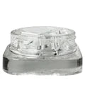 Child Resistant 9 Ml Clear Square Glass Concentrate Jar With 3 Compartments & Cap - 360 Count