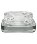 Child Resistant 9 Ml Clear Square Glass Concentrate Jar With Cap - 50 Count
