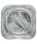 Child Resistant 9 Ml Clear Square Glass Dual Compartment Concentrate Jar With Cap - 360 Count