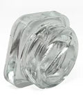 Child Resistant 9 Ml Clear Square Glass Dual Compartment Concentrate Jar With Cap - 50 Count