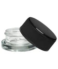 Child Resistant 9 Ml Clear Straight Round Glass Concentrate Jar With Cap - 360 Count
