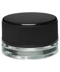 Child Resistant 9 Ml Clear Straight Round Glass Concentrate Jar With Cap - 360 Count