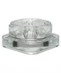 Child Resistant | 5 Ml Clear Square Glass Dual Compartment Concentrate Jar With Cap - 50 Count