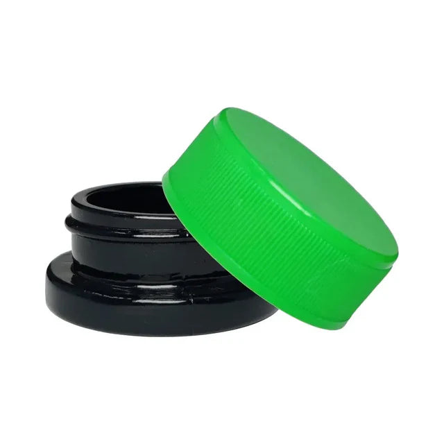 Child Resistant | 9 Ml Round Glass Concentrate Jar With Cap - 360 Count